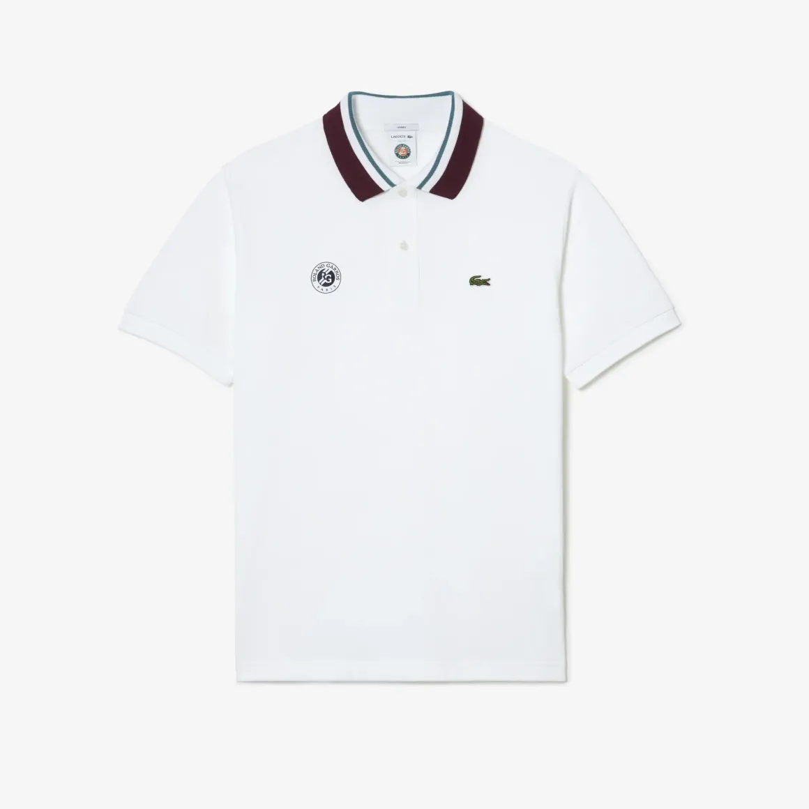 Roland-Garros Women Tennis Outfit|Women Tennis Outfits|Lacoste x Unisex Referee Polo – White