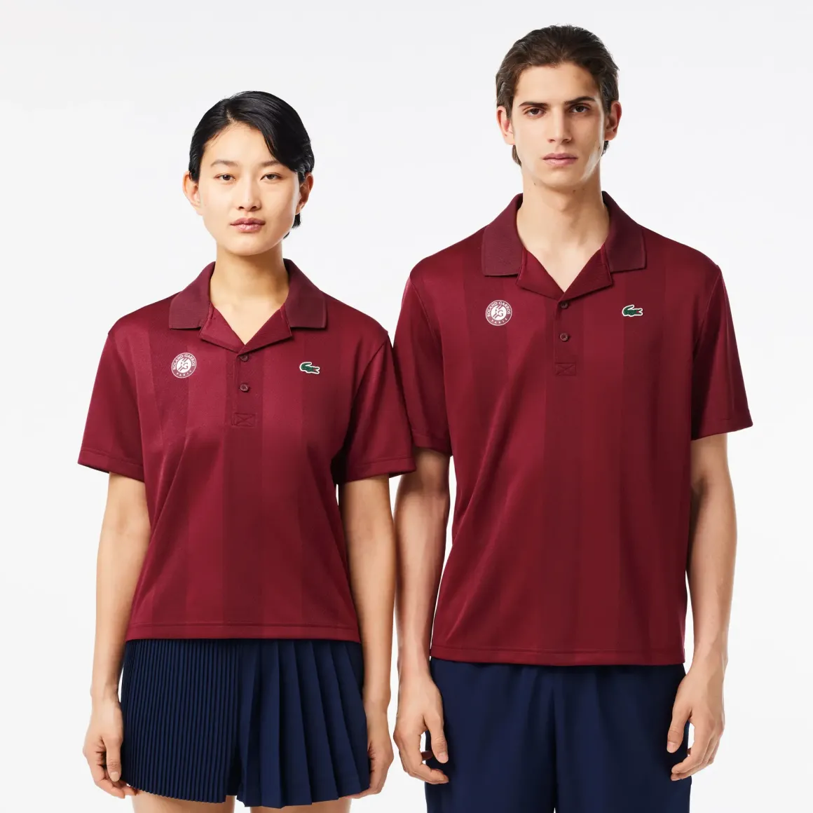 Roland-Garros Ball Boys Outfits|Polos & Shirts|Lacoste x Unisex Ball boy Polo – Burgundy