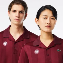 Roland-Garros Ball Boys Outfits|Polos & Shirts|Lacoste x Unisex Ball boy Polo – Burgundy