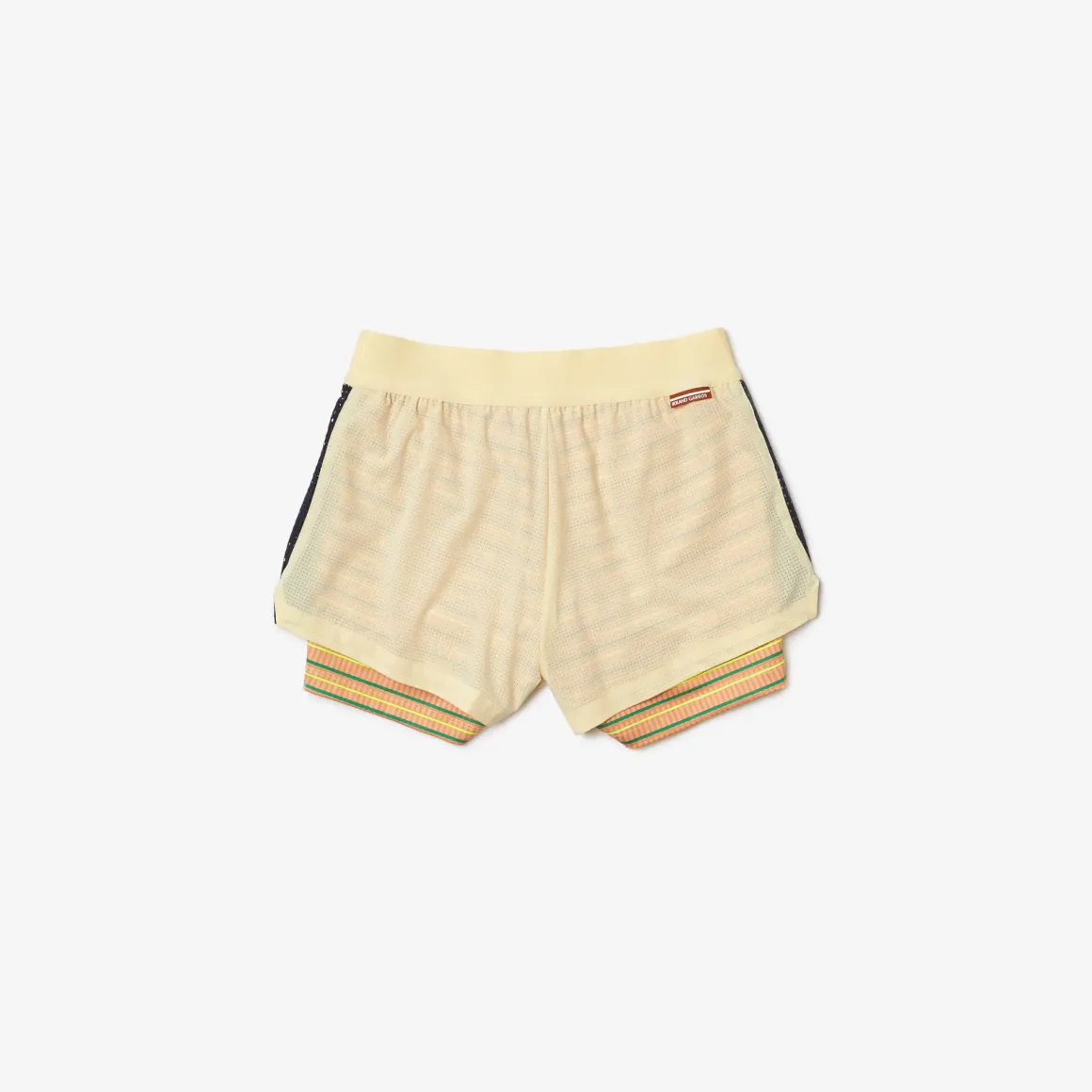 Roland-Garros Women Tennis Outfit|Women Tennis Outfits|Lacoste x Woman Performance Short - Yellow