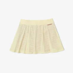 Roland-Garros Women Tennis Outfit|Women Tennis Outfits|Lacoste x Woman Performance Skirt - Yellow