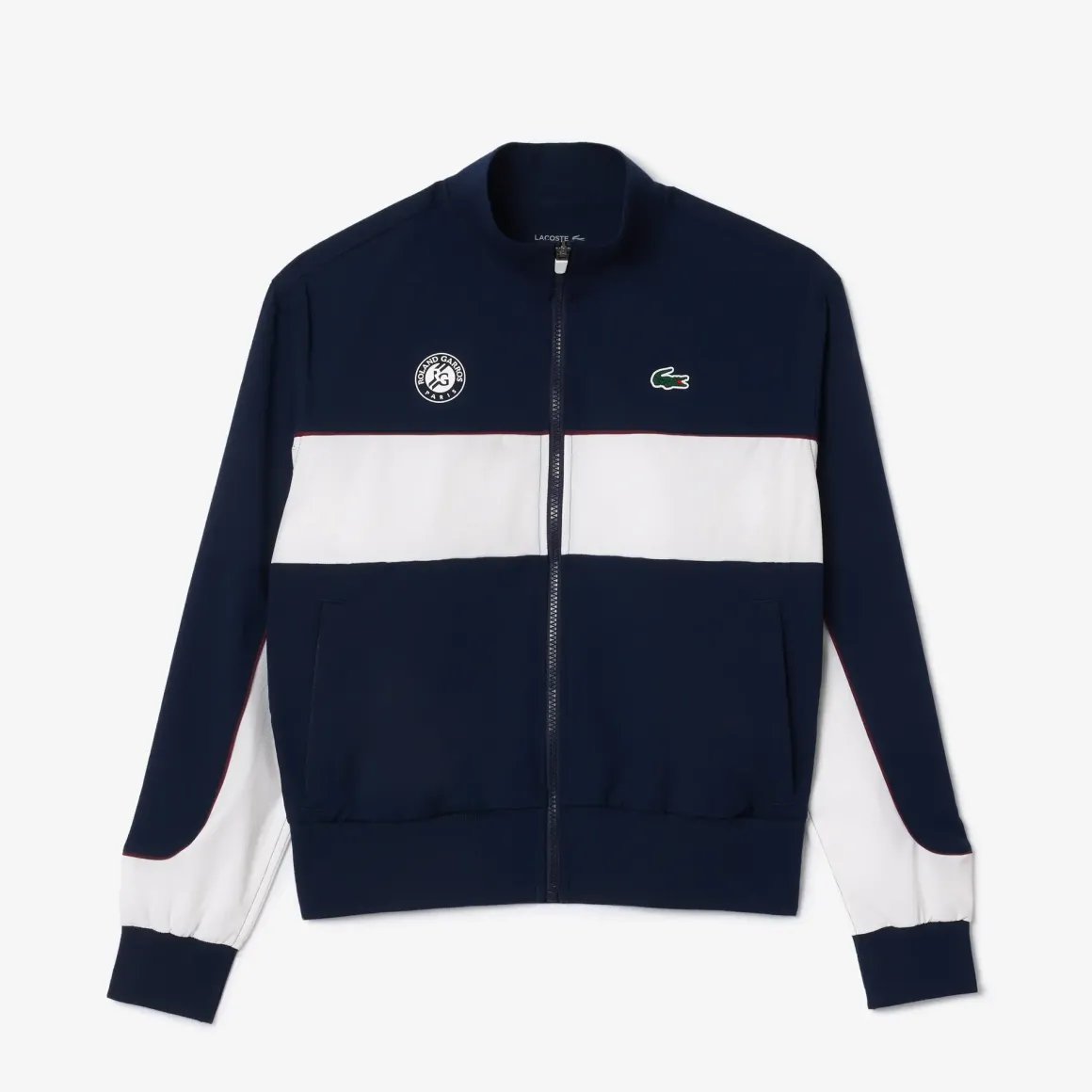 Roland-Garros Women Tennis Outfit|Women Tennis Outfits|Lacoste x Women's Performance Jacket - Navy and White