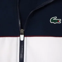 Roland-Garros Women Tennis Outfit|Women Tennis Outfits|Lacoste x Women's Performance Jacket - Navy and White