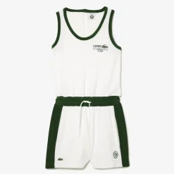 Roland-Garros Skirts, Dresses & Trousers|Lacoste x Women's Terry Playsuit – White