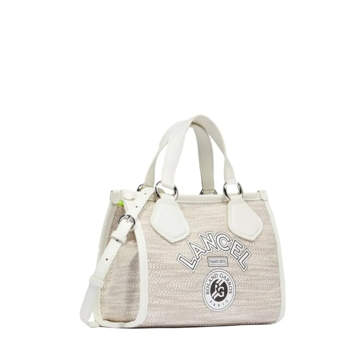 Roland-Garros Tote Bags & Handbag|Bags|Lancel Paris x Canvas Tote Bag - White