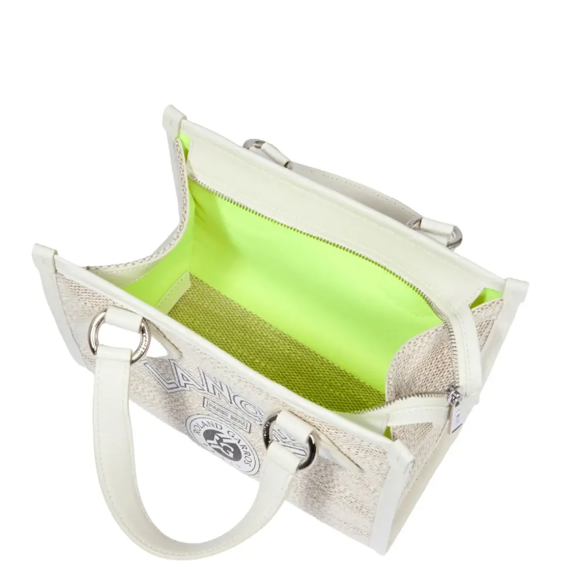 Roland-Garros Tote Bags & Handbag|Bags|Lancel Paris x Canvas Tote Bag - White
