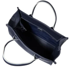Roland-Garros Tote Bags & Handbag|Bags|Lancel Paris x Zipped Leather Tote Bag - Navy