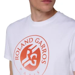 Roland-Garros T-shirts|Man Big Logo T-shirt - White