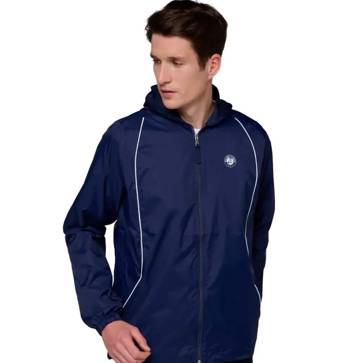 Roland-Garros Jackets|Man Foldable Windbreaker - Navy