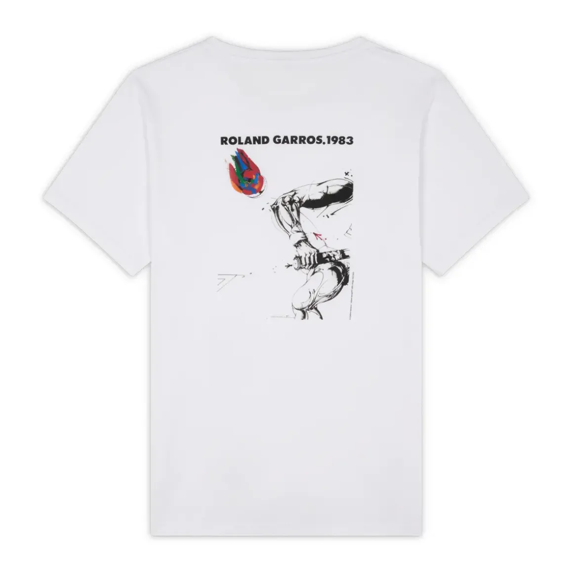 Roland-Garros T-shirts|Men's Official Poster T-Shirt 1983 - White