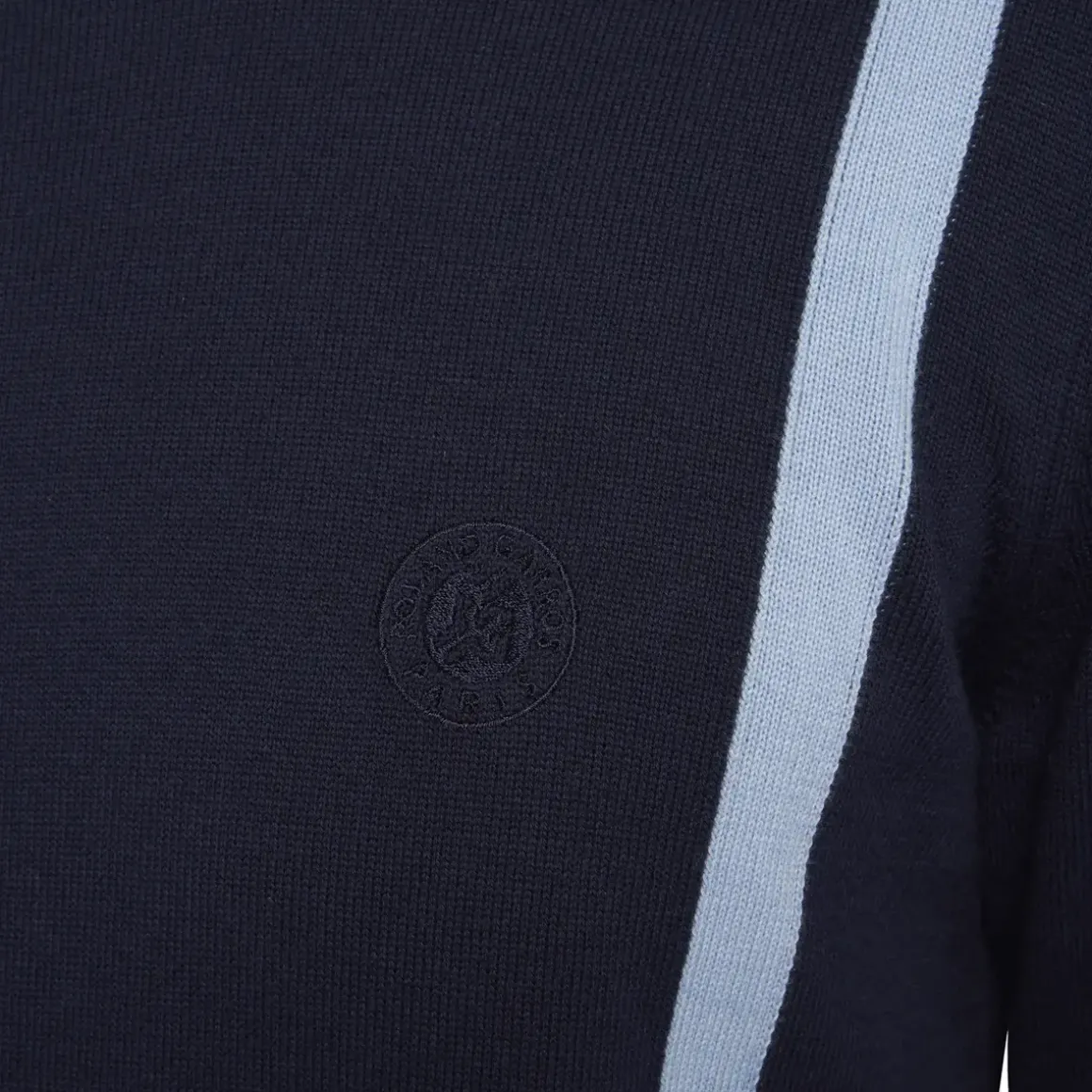 Roland-Garros Hoodies & Sweatshirts|Men's Roland Garros cotton sweater with vertical stripes - navy blue