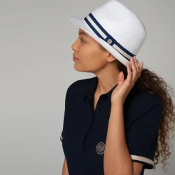 Roland-Garros Caps & Hats|Caps & Hats|Paper Trilby - Navy Blue