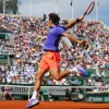 Roland-Garros Scooter And Helmets|Photo Federer Backhand - 15 x 21 cm