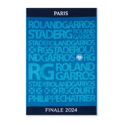 Roland-Garros Household Linen|Players' Towels|Player's Final Towel Carre Blanc x Roland Garros - Blue