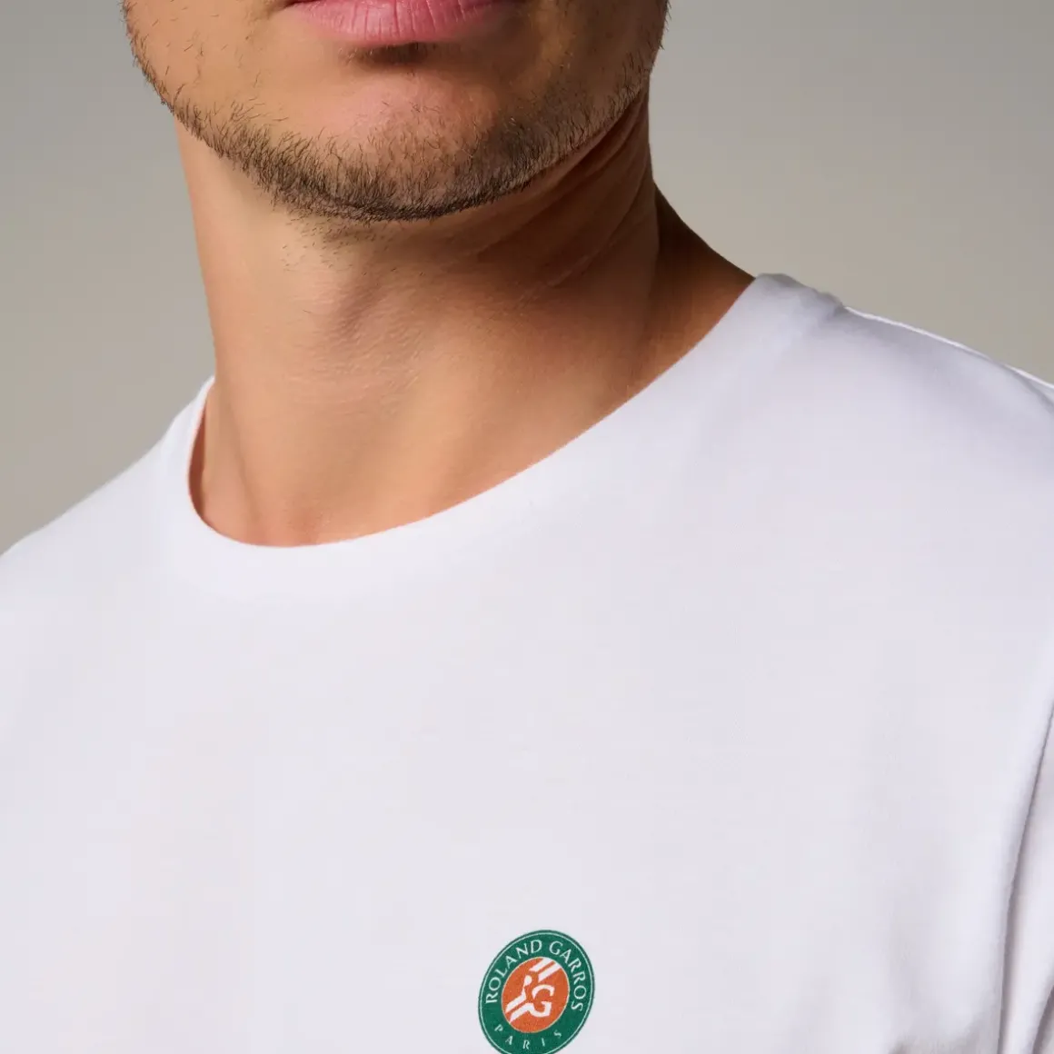 Roland-Garros T-shirts|Roland Garros 2024 Men's Official Poster T-Shirt - White
