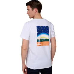 Roland-Garros T-shirts|Roland Garros 2023 Men's Official Poster T-Shirt - White