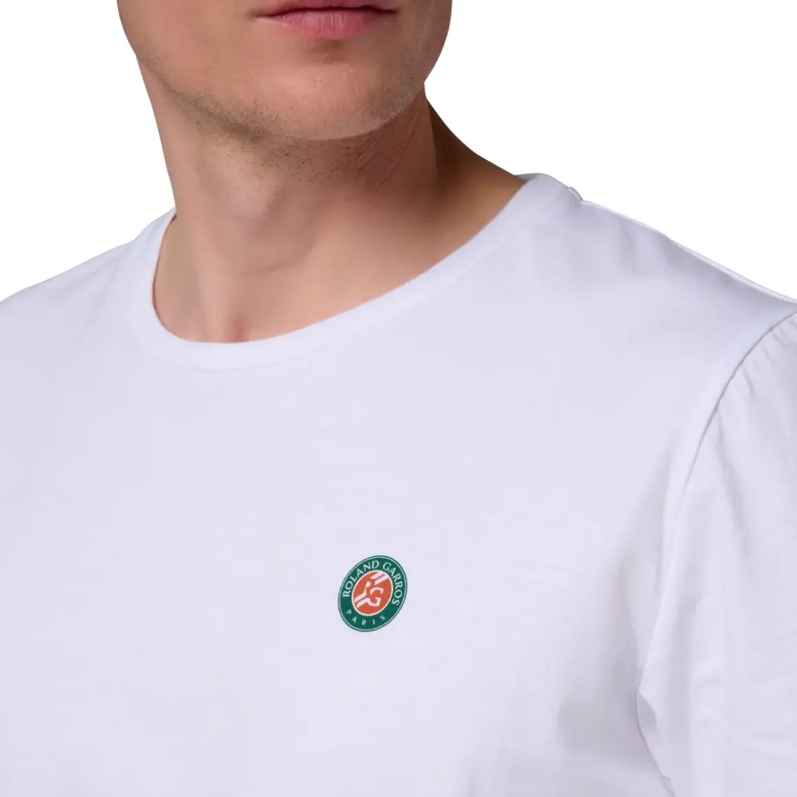 Roland-Garros T-shirts|Roland Garros 2023 Men's Official Poster T-Shirt - White