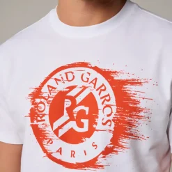 Roland-Garros T-shirts|Roland Garros Logo men's t-shirt - White