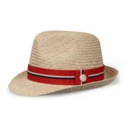 Roland-Garros Caps & Hats|Caps & Hats|Roland Garros unisex straw trilby - clay court