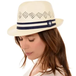 Roland-Garros Caps & Hats|Caps & Hats|adn logo paper trilby - beige