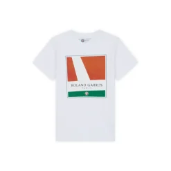 Roland-Garros Boys Outfit|boy Short Court Line T-Shirt - White