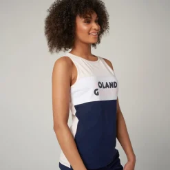 Roland-Garros T-shirts & Tank Tops|Color Block woman top - pink and navy