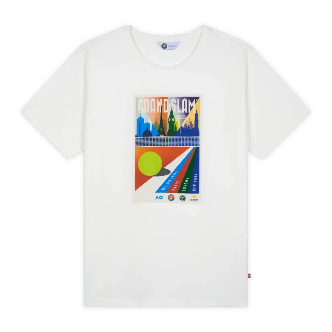 Roland-Garros T-shirts|Grand Slam Towns men t-shirt - White