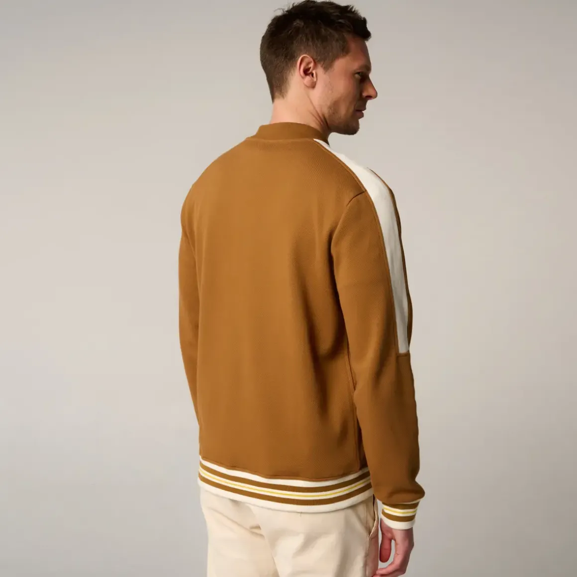 Roland-Garros Jackets|Heritage Man Teddy - Mastic