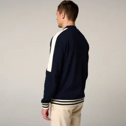 Roland-Garros Jackets|Heritage Man Teddy - Navy Blue