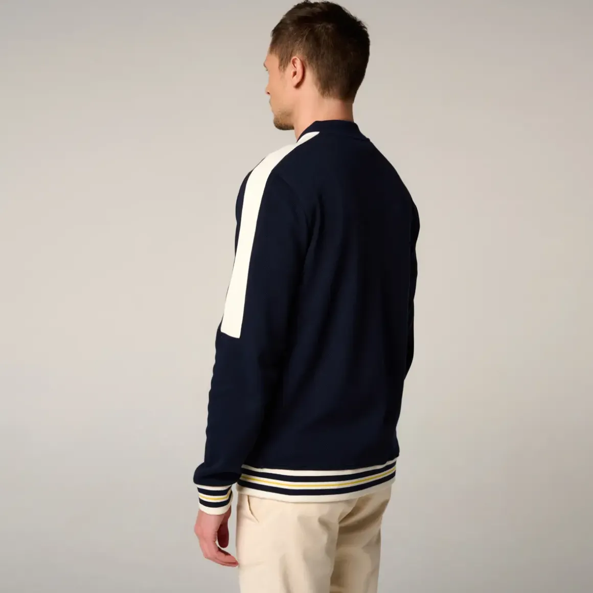 Roland-Garros Jackets|Heritage Man Teddy - Navy Blue