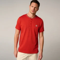 Roland-Garros Polos|Heritage Mao Collar Men's Polo - Clay