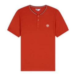 Roland-Garros Polos|Heritage Mao Collar Men's Polo - Clay