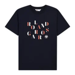 Roland-Garros T-shirts|letters man t-shirt - navy