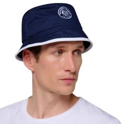 Roland-Garros Caps & Hats|logo bucket hat - Navy Blue