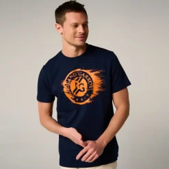 Roland-Garros T-shirts|logo men's t-shirt - Navy Blue