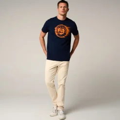 Roland-Garros T-shirts|logo men's t-shirt - Navy Blue