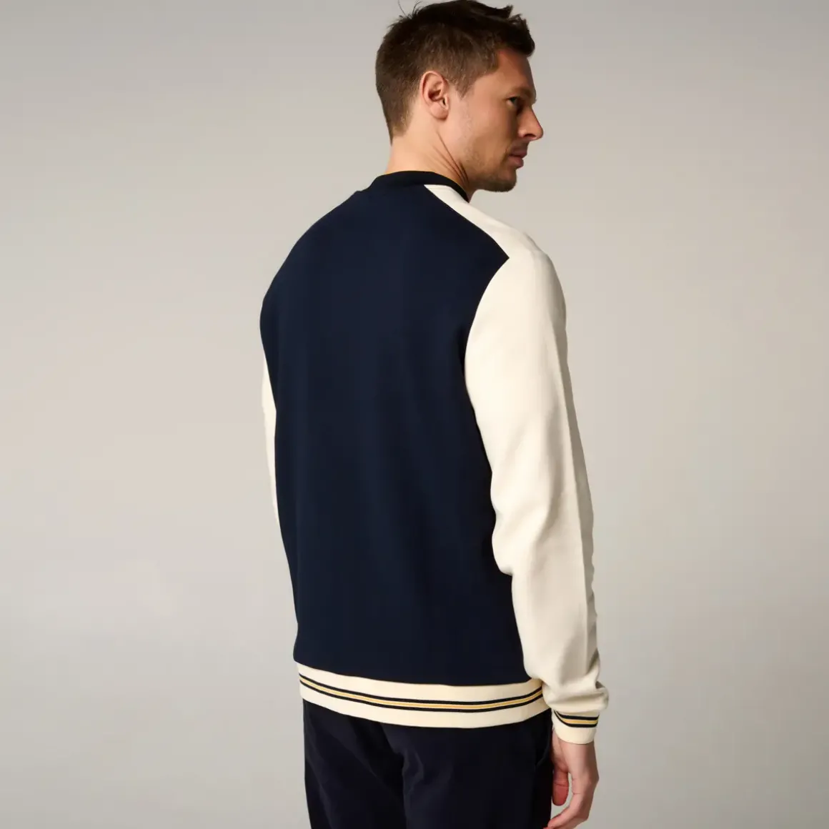 Roland-Garros Jackets|man Heritage Teddy - Navy and Cream