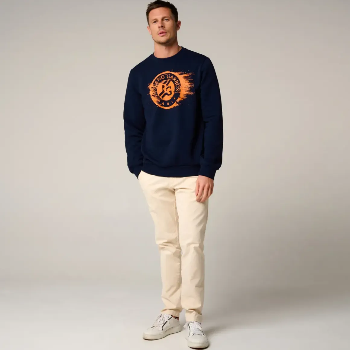Roland-Garros Hoodies & Sweatshirts|man Logo Sweatshirt - Navy