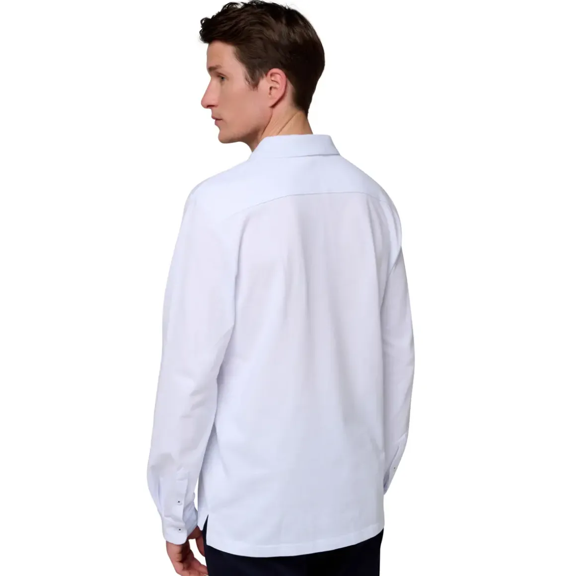 Roland-Garros Polos|Man Long sleeves Polo - White