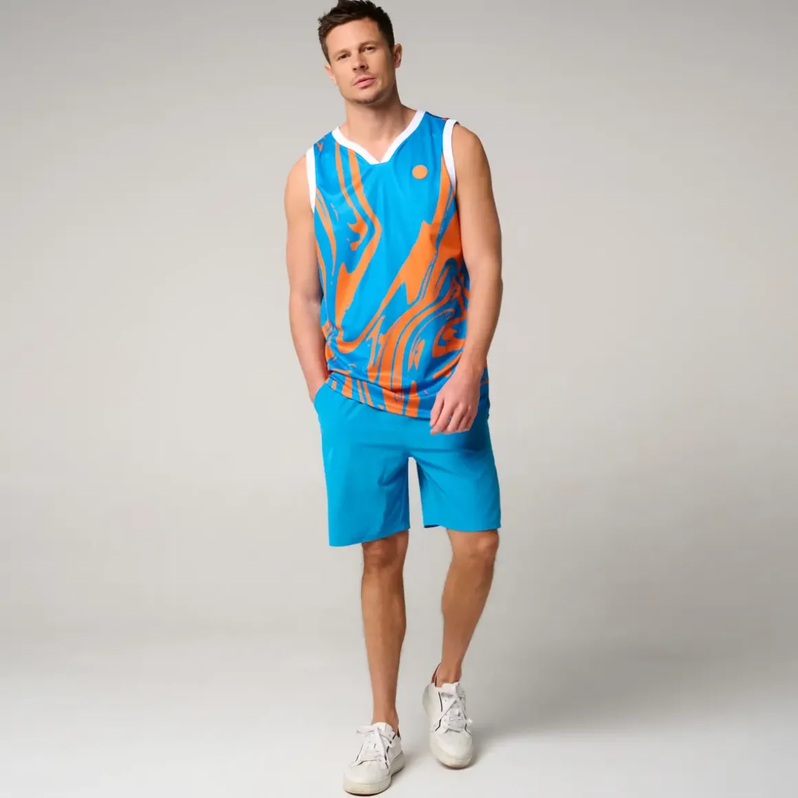 Roland-Garros T-shirts|man Pop Energy Tank Top - Blue and Clay Court