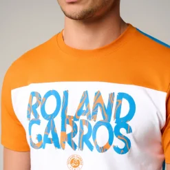 Roland-Garros T-shirts|man Pop Energy T-Shirt - White and Clay Court