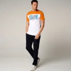 Roland-Garros T-shirts|man Pop Energy T-Shirt - White and Clay Court