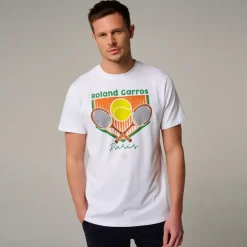 Roland-Garros T-shirts|man Racquets T-Shirt - White