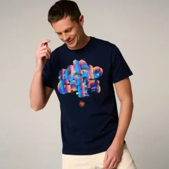 Roland-Garros T-shirts|man Signature T-Shirt - Navy
