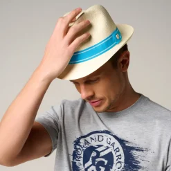 Roland-Garros Caps & Hats|Caps & Hats|Paper Trilby - Blue