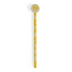 Roland-Garros Stationery|pencil and eraser - yellow