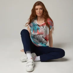 Roland-Garros T-shirts & Tank Tops|Serres collection woman t-shirt - Multicolor