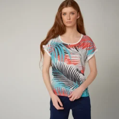 Roland-Garros T-shirts & Tank Tops|Serres collection woman t-shirt - Multicolor