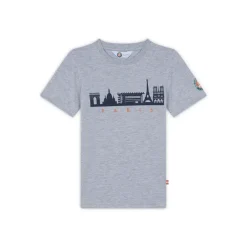 Roland-Garros Boys Outfit|Skyline boy t-shirt - Grey