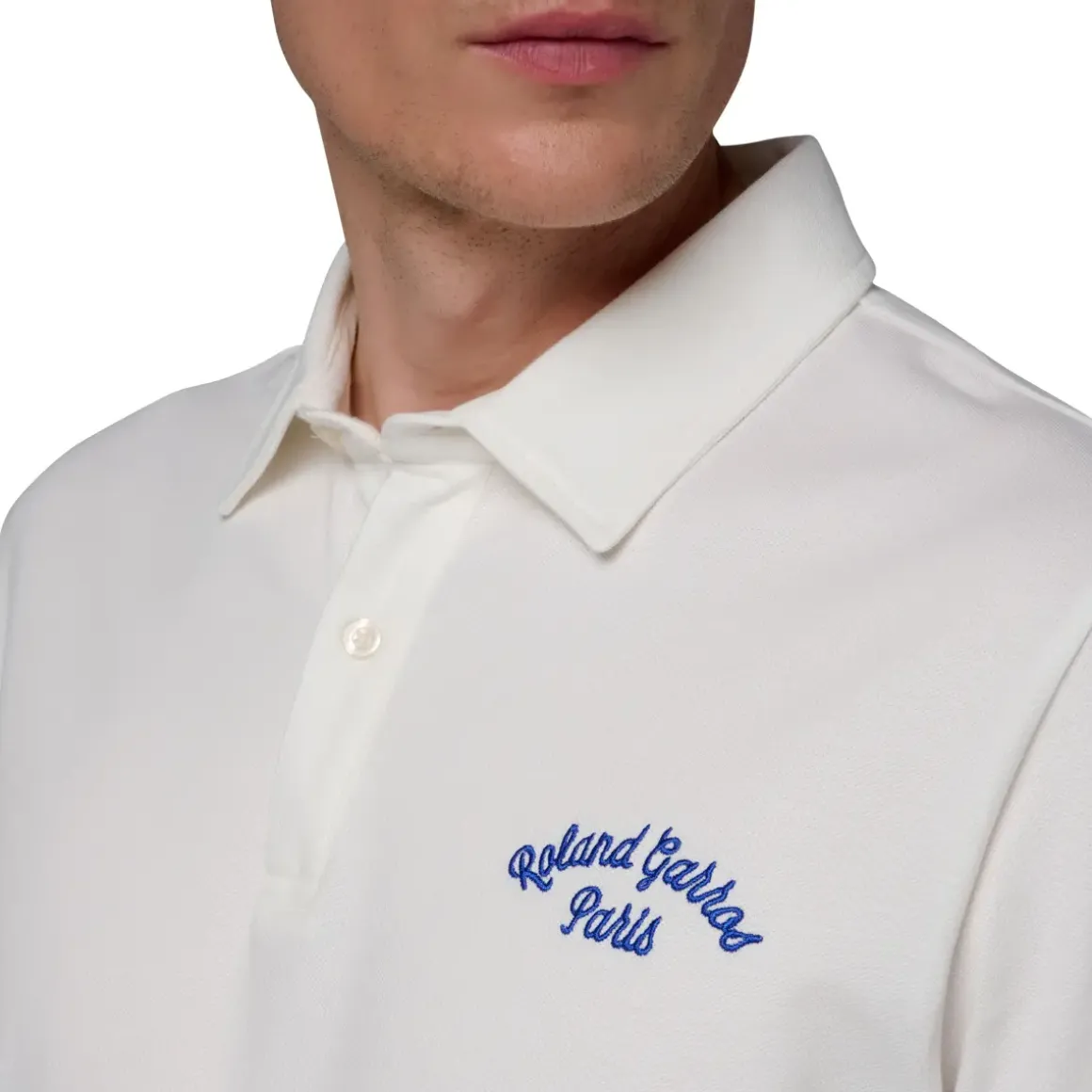 Roland-Garros Polos|Stripes Man Polo - Ecru